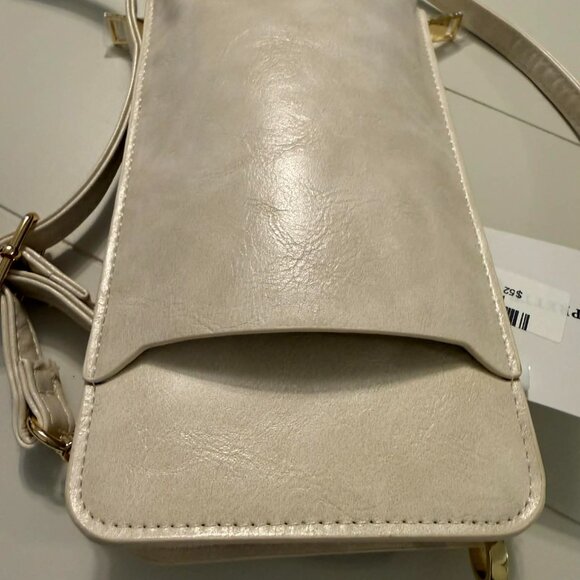 Pretty Simple NWT Cream Crossbody Wallet Bag | Built-In Card Slots | $52 - Picture 8 of 8